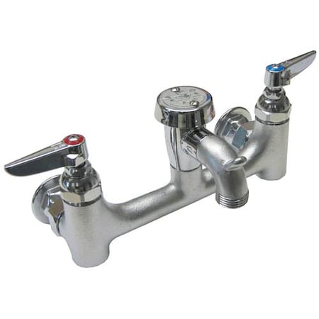T&S Brass Service Sink Faucet Wall 2-1/2" Noz B-0674-BSTR